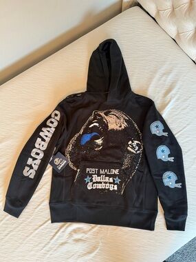 Post Malone x Dallas Cowboys Black Graphic Hoodie